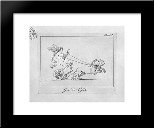 Genius Of Cybele 20x24 Black Modern Wood Framed Art Print Poster by Piranesi, Giovanni Battista