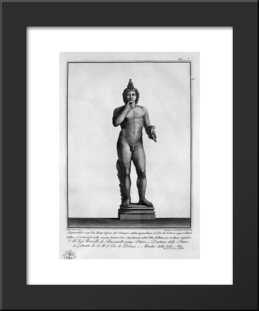 Harpocrates 20x24 Black Modern Wood Framed Art Print Poster by Piranesi, Giovanni Battista