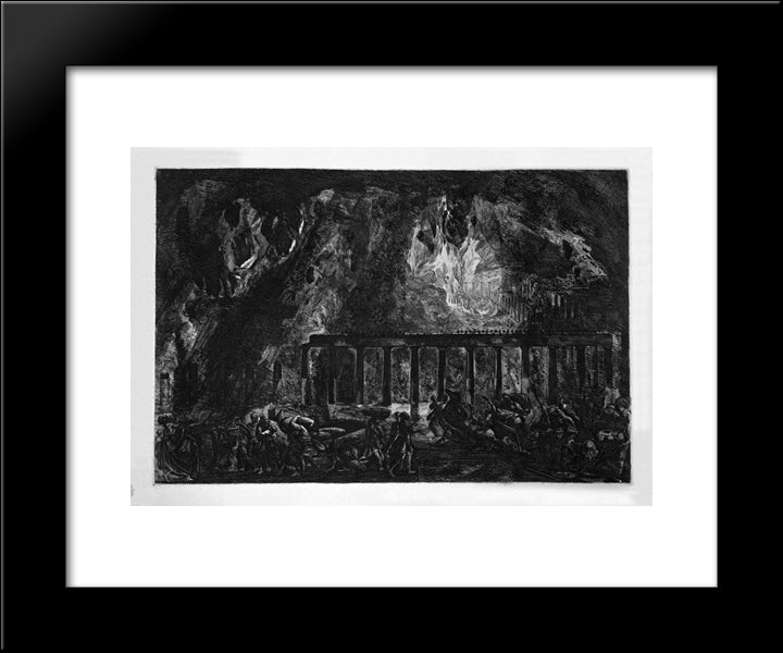 Index Of The First Volume 20x24 Black Modern Wood Framed Art Print Poster by Piranesi, Giovanni Battista