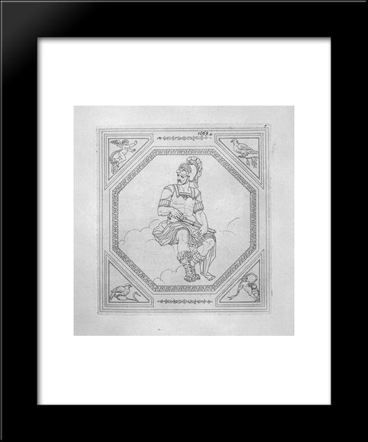 Mars 20x24 Black Modern Wood Framed Art Print Poster by Piranesi, Giovanni Battista