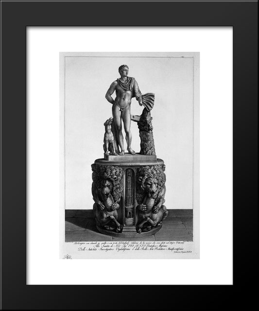 Meleager 20x24 Black Modern Wood Framed Art Print Poster by Piranesi, Giovanni Battista