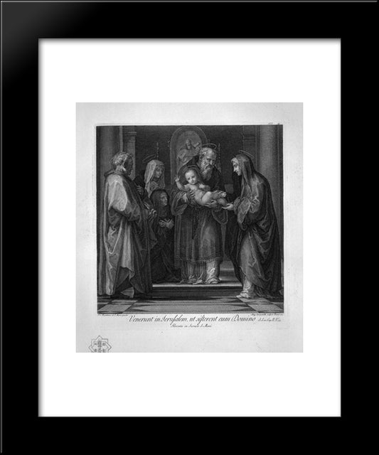 Modesty And Vanity 20x24 Black Modern Wood Framed Art Print Poster by Piranesi, Giovanni Battista