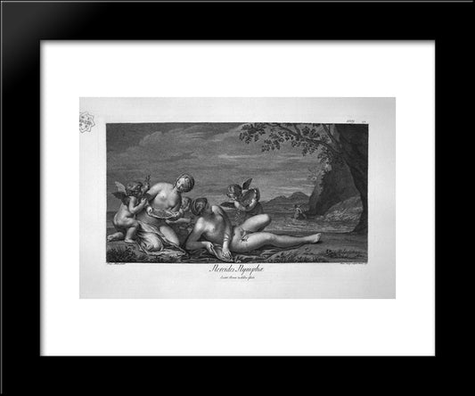 Nereides 20x24 Black Modern Wood Framed Art Print Poster by Piranesi, Giovanni Battista