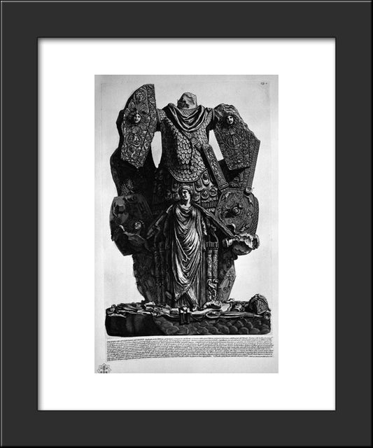 Part Of The Ancient Via Appia Outside The Porta Of St. Sebastian About Three Miles 20x24 Black Modern Wood Framed Art Print Poster by Piranesi, Giovanni Battista