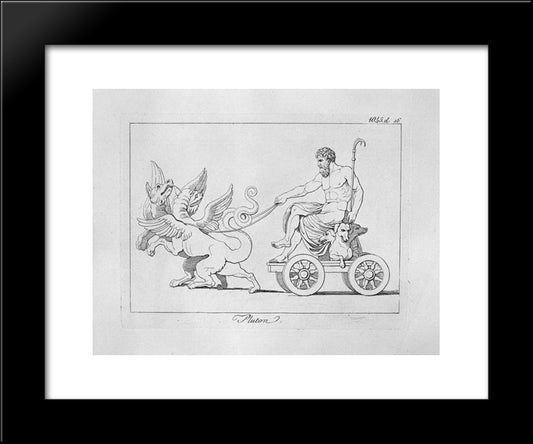 Pluto 20x24 Black Modern Wood Framed Art Print Poster by Piranesi, Giovanni Battista