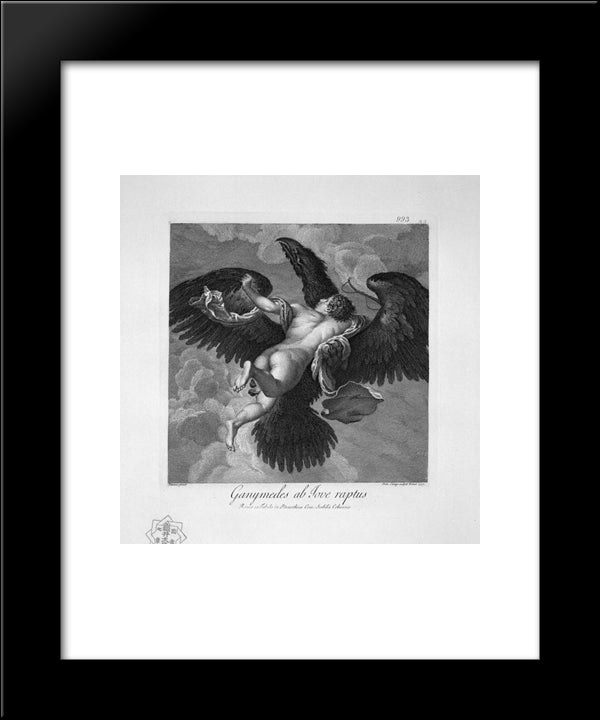 Portrait Of Small Strozzi 20x24 Black Modern Wood Framed Art Print Poster by Piranesi, Giovanni Battista