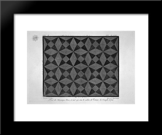 Reconstruction Of The Temple Of Isis 20x24 Black Modern Wood Framed Art Print Poster by Piranesi, Giovanni Battista