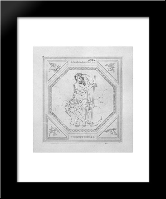 Saturn 20x24 Black Modern Wood Framed Art Print Poster by Piranesi, Giovanni Battista