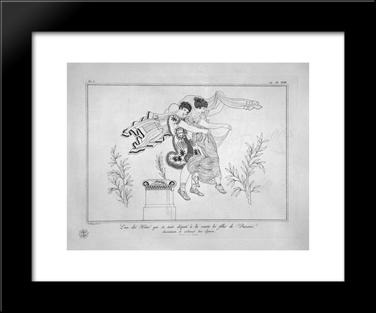 Similar To The Above Subject (Painting Vessel, Inc. To Outline) 20x24 Black Modern Wood Framed Art Print Poster by Piranesi, Giovanni Battista