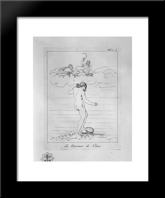 The Birth Of Venus 20x24 Black Modern Wood Framed Art Print Poster by Piranesi, Giovanni Battista
