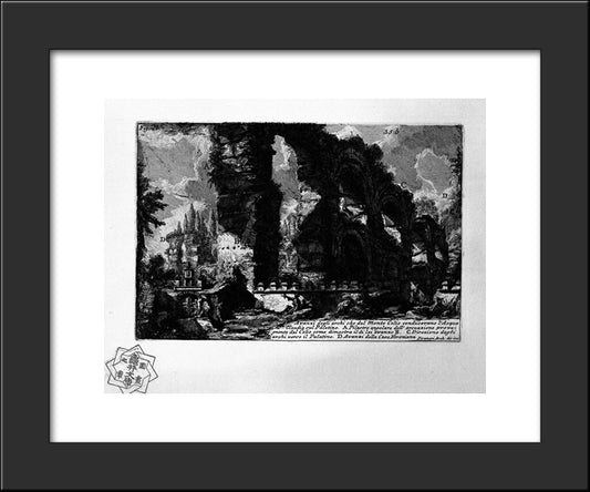 The Roman Antiquities, T. 1, Plate Xxxiv 20x24 Black Modern Wood Framed Art Print Poster by Piranesi, Giovanni Battista