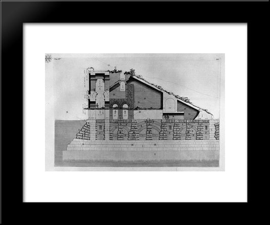 The Roman Antiquities, T. 4, Plate Xxx 20x24 Black Modern Wood Framed Art Print Poster by Piranesi, Giovanni Battista