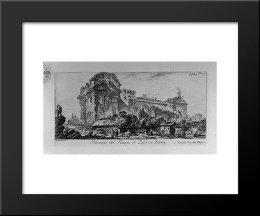 Tomb Of The Family Of `Scipios 20x24 Black Modern Wood Framed Art Print Poster by Piranesi, Giovanni Battista