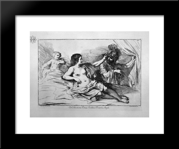 Venus And Mars 20x24 Black Modern Wood Framed Art Print Poster by Piranesi, Giovanni Battista