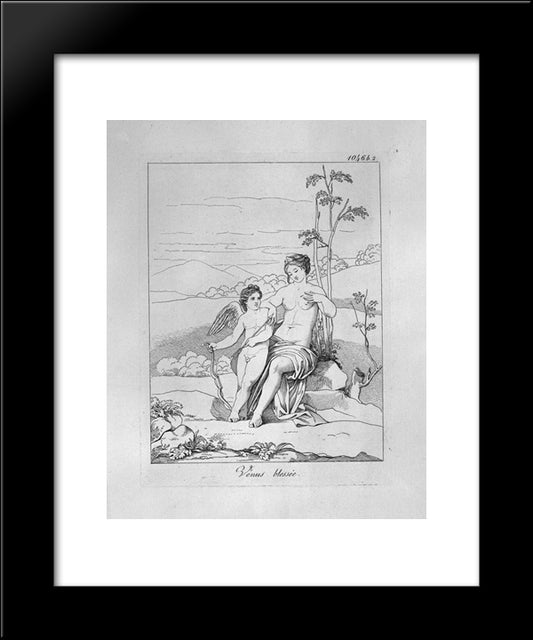 Venus Wound 20x24 Black Modern Wood Framed Art Print Poster by Piranesi, Giovanni Battista