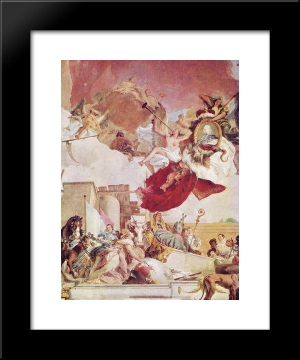 Europa 20x24 Black Modern Wood Framed Art Print Poster by Tiepolo, Giovanni Battista