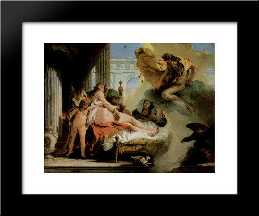 Jupiter And Danae 20x24 Black Modern Wood Framed Art Print Poster by Tiepolo, Giovanni Battista