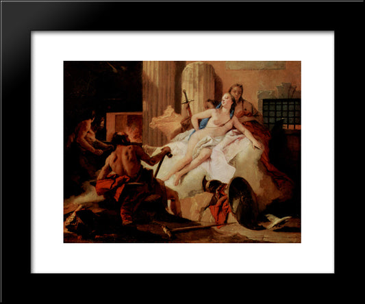 Venus And Vulcan 20x24 Black Modern Wood Framed Art Print Poster by Tiepolo, Giovanni Battista