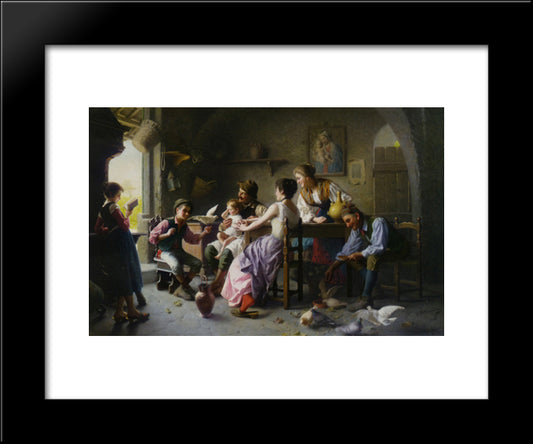 A New Friend 20x24 Black Modern Wood Framed Art Print Poster by Torriglia, Giovanni Battista