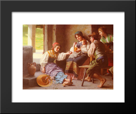Play ­Time 20x24 Black Modern Wood Framed Art Print Poster by Torriglia, Giovanni Battista