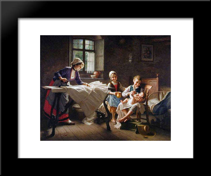 The Centre Of Attention 20x24 Black Modern Wood Framed Art Print Poster by Torriglia, Giovanni Battista