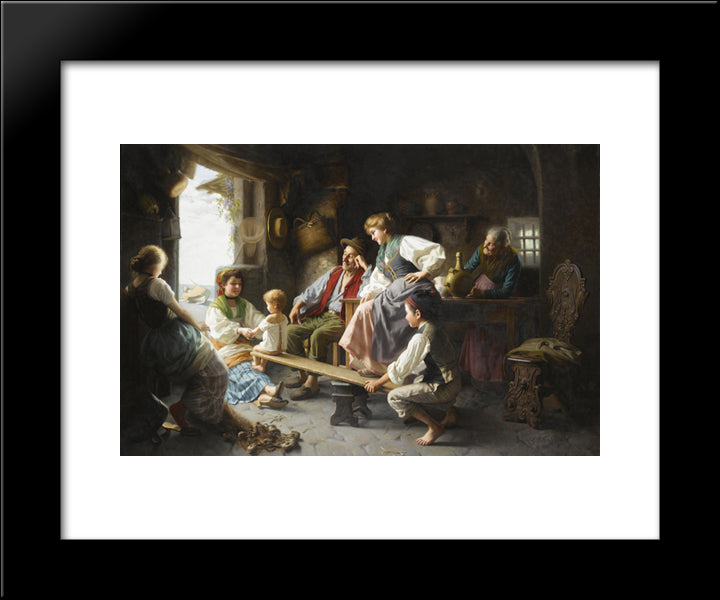 The See-Saw 20x24 Black Modern Wood Framed Art Print Poster by Torriglia, Giovanni Battista