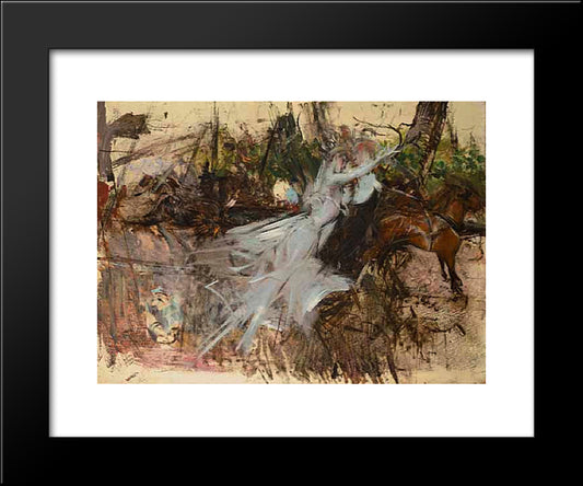 A Midsummer Night'S Dream 20x24 Black Modern Wood Framed Art Print Poster by Boldini, Giovanni