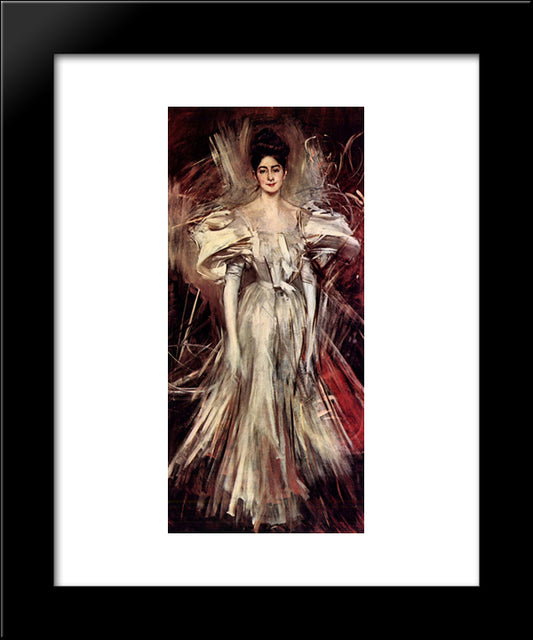 Firework 20x24 Black Modern Wood Framed Art Print Poster by Boldini, Giovanni