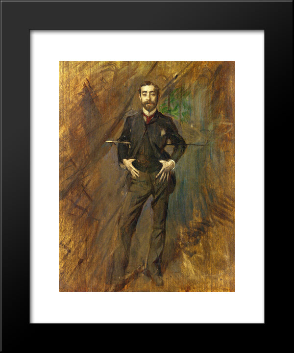 John Singer Sargent 20x24 Black Modern Wood Framed Art Print Poster by Boldini, Giovanni