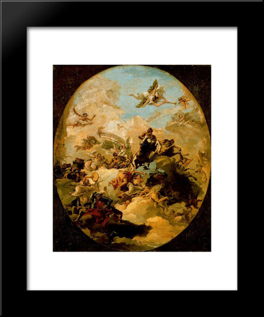 Apotheosis Of Hercules 20x24 Black Modern Wood Framed Art Print Poster by Tiepolo, Giovanni Domenico