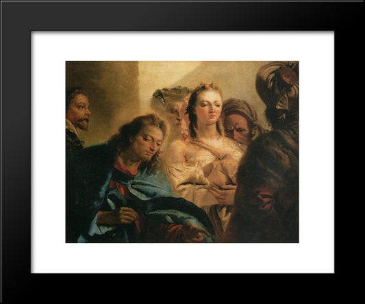 Christ And The Adulteress 20x24 Black Modern Wood Framed Art Print Poster by Tiepolo, Giovanni Domenico