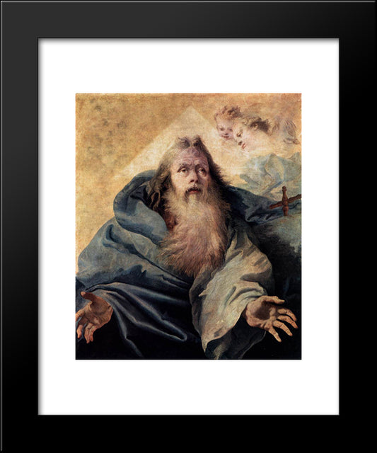 God The Father 20x24 Black Modern Wood Framed Art Print Poster by Tiepolo, Giovanni Domenico