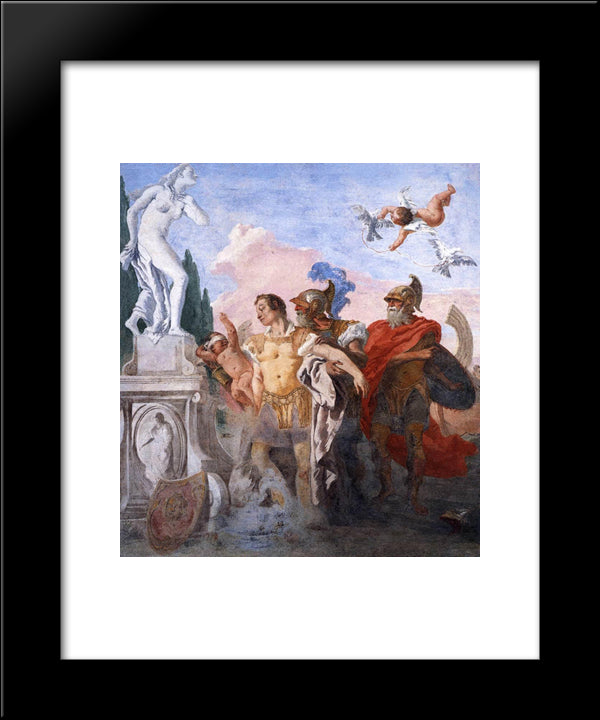 Rinaldo Leaving The Garden Of Armida 20x24 Black Modern Wood Framed Art Print Poster by Tiepolo, Giovanni Domenico