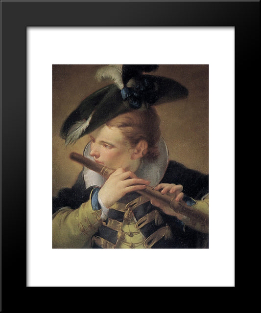 The Piper 20x24 Black Modern Wood Framed Art Print Poster by Tiepolo, Giovanni Domenico