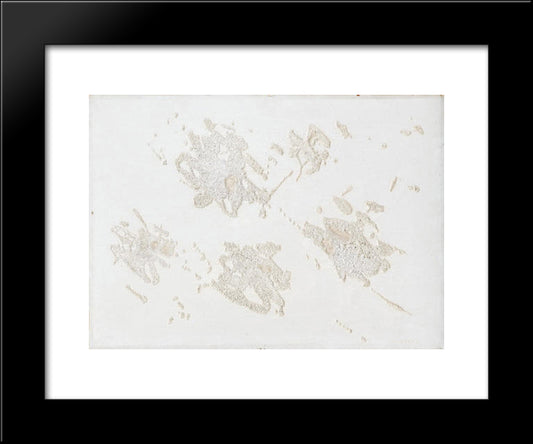 Arcipelago 20x24 Black Modern Wood Framed Art Print Poster by Turcato, Giulio
