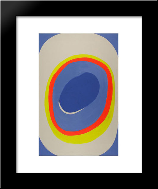 Il Tunnel 20x24 Black Modern Wood Framed Art Print Poster by Turcato, Giulio