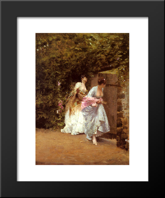 Back From Dance 20x24 Black Modern Wood Framed Art Print Poster by Nittis, Giuseppe de