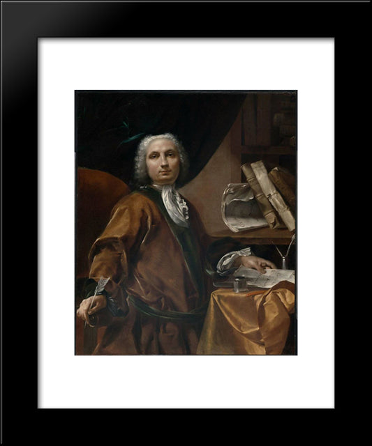Chancellor Florius Senesius 20x24 Black Modern Wood Framed Art Print Poster by Crespi, Giuseppe Maria