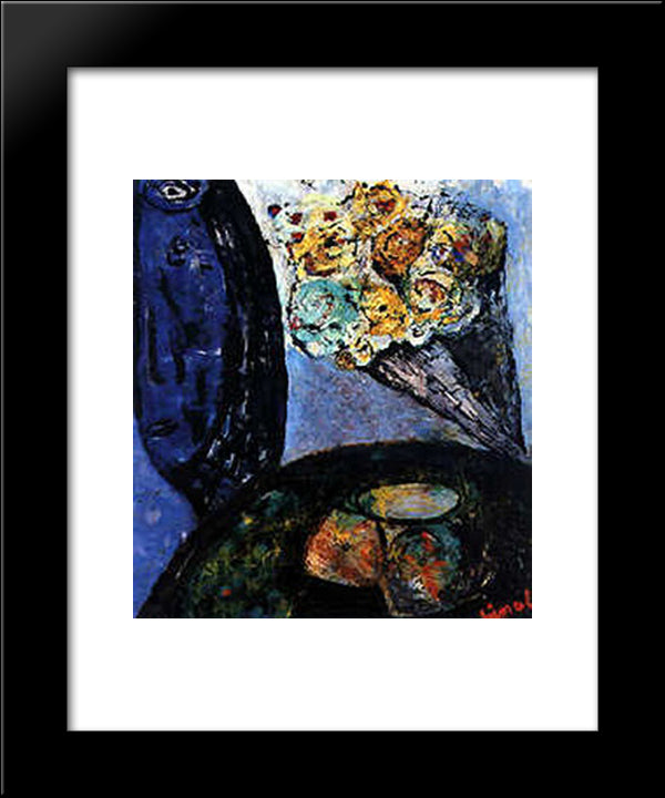 Peggy'S Bunch 20x24 Black Modern Wood Framed Art Print Poster by Pinot Gallizio, Giuseppe