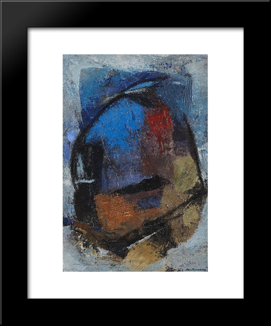 Cracovia 20x24 Black Modern Wood Framed Art Print Poster by Santomaso, Giuseppe