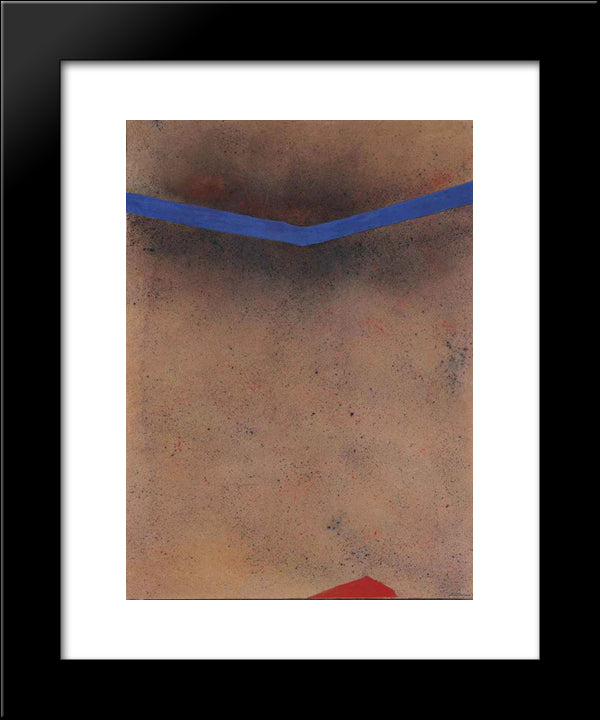 Spazio Bruno 20x24 Black Modern Wood Framed Art Print Poster by Santomaso, Giuseppe