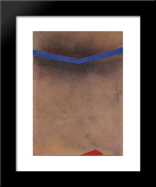 Spazio Bruno 20x24 Black Modern Wood Framed Art Print Poster by Santomaso, Giuseppe