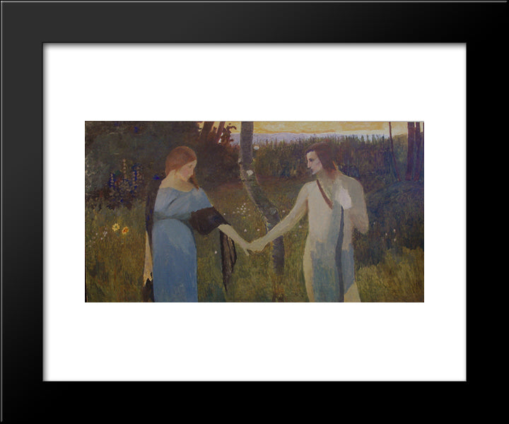 Idyll 20x24 Black Modern Wood Framed Art Print Poster by Grigoriy, Goldstein