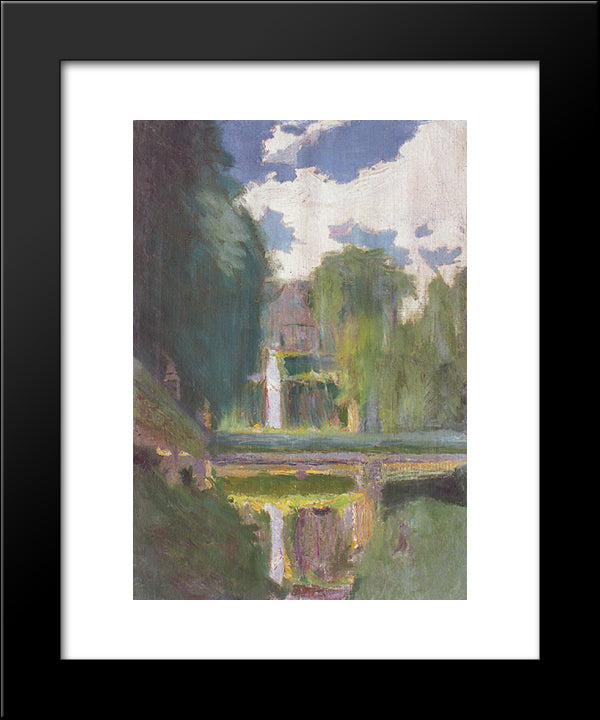 Mirror 20x24 Black Modern Wood Framed Art Print Poster by Grigoriy, Goldstein