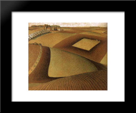 Break Ground 20x24 Black Modern Wood Framed Art Print Poster by Wood, Grant