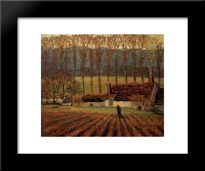 Vegetable Farm 20x24 Black Modern Wood Framed Art Print Poster by Wood, Grant