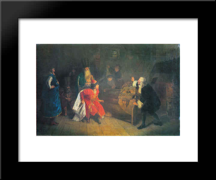 Grandfather Of The Russian Fleet 20x24 Black Modern Wood Framed Art Print Poster by Myasoyedov, Grigoriy