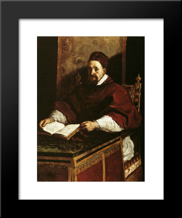 Portrait Of Paul Gregory Xv 20x24 Black Modern Wood Framed Art Print Poster by Guercino