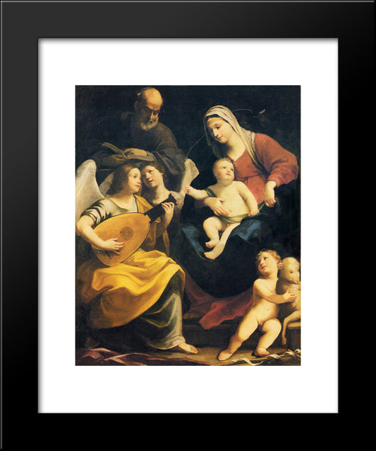 Holy Family 20x24 Black Modern Wood Framed Art Print Poster by Reni, Guido