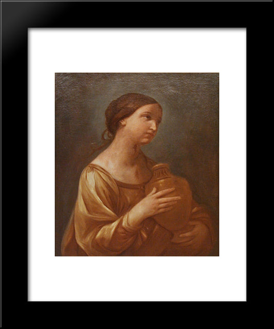 Magdalene With The Jar Of Ointment 20x24 Black Modern Wood Framed Art Print Poster by Reni, Guido